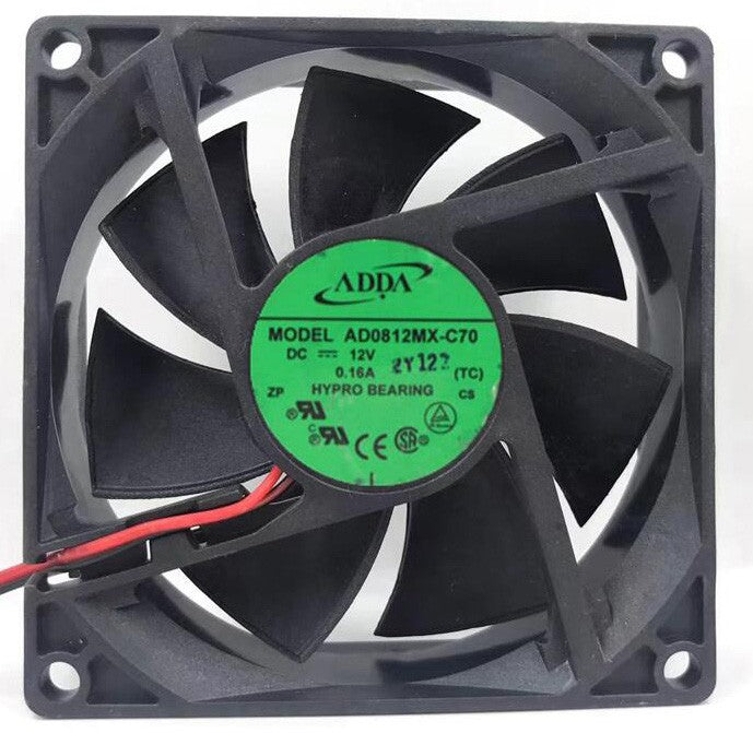 ADDA AD0812MX-C70 12V 0.16A 1.92W Cooling Fan ADDA AD0812MX-C70 12V 0.16A 1.92W Cooling Fan